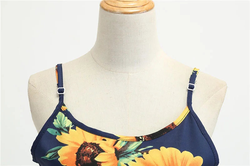 Churchf Sexy Spaghetti Strap Swing Vintage Rockabilly Dresses Floral Summer Beach Dress Women  White Boho Sunflower Midi Dresses-Outfit Ideas