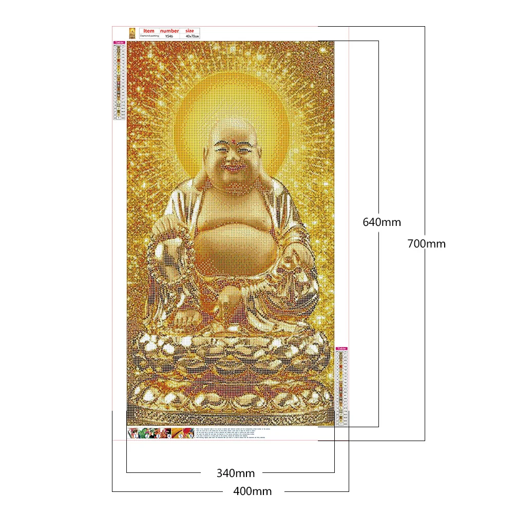 Diamond Painting - Full Round Drill - Buddha(40*70cm)