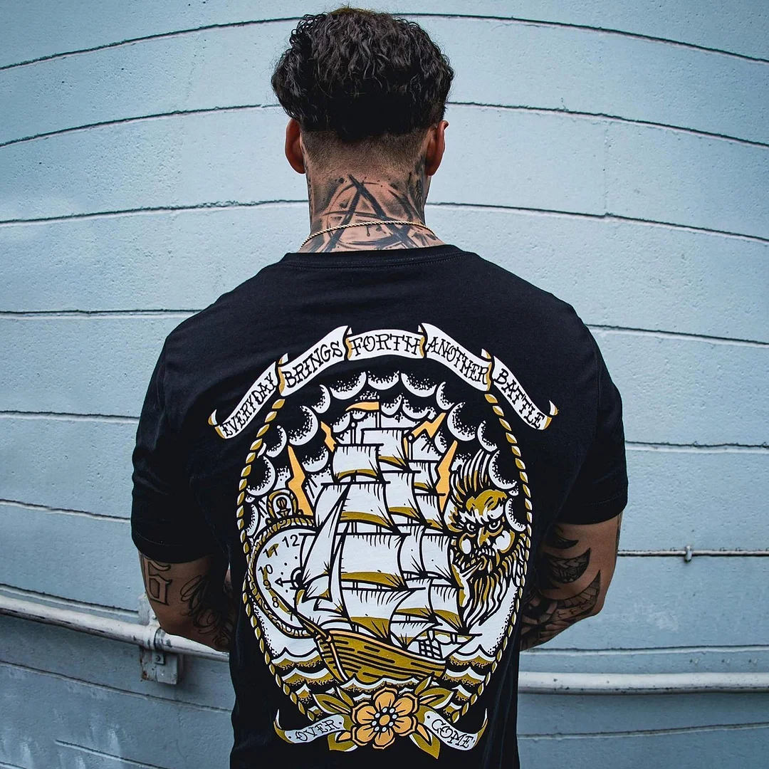 Everyday Brings Forth Another Battle Over Come Printed Casual Men's T-shirt -  