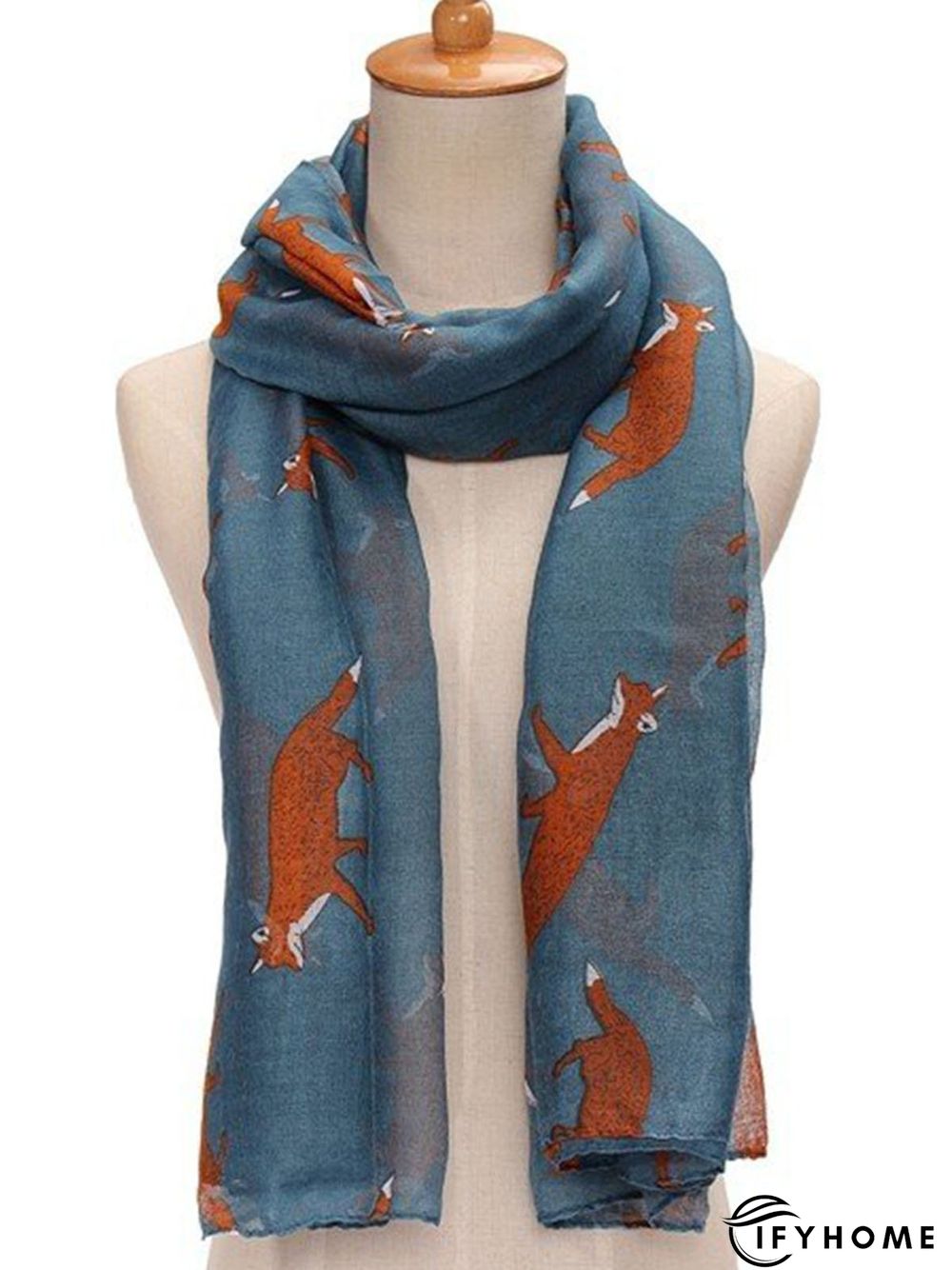 Spring Women's Fashion Fox Print Soft Women Scarf | IFYHOME