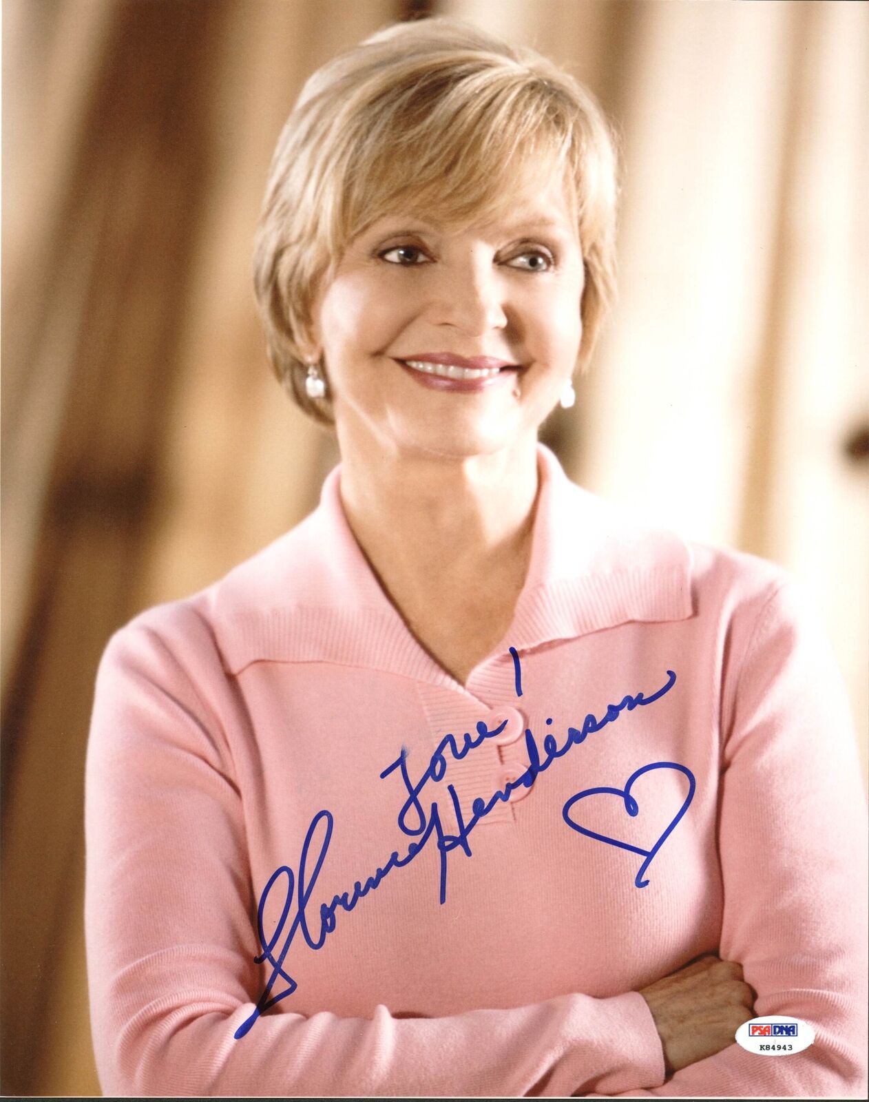 Florence Henderson The Brady Bunch Authentic Signed 11X14 Photo Poster painting PSA/DNA #K84943