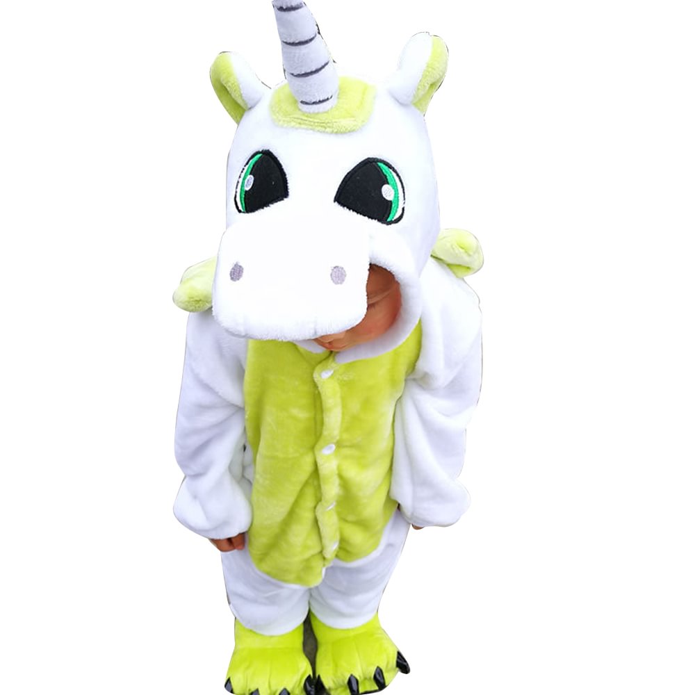 Kids Flannel Unicorn Pajamas Animal Onesie Hoodie Kigurumi-Pajamasbuy