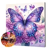 Framed Diamond Painting - Full Round Drill - Butterfly (25x25cm)