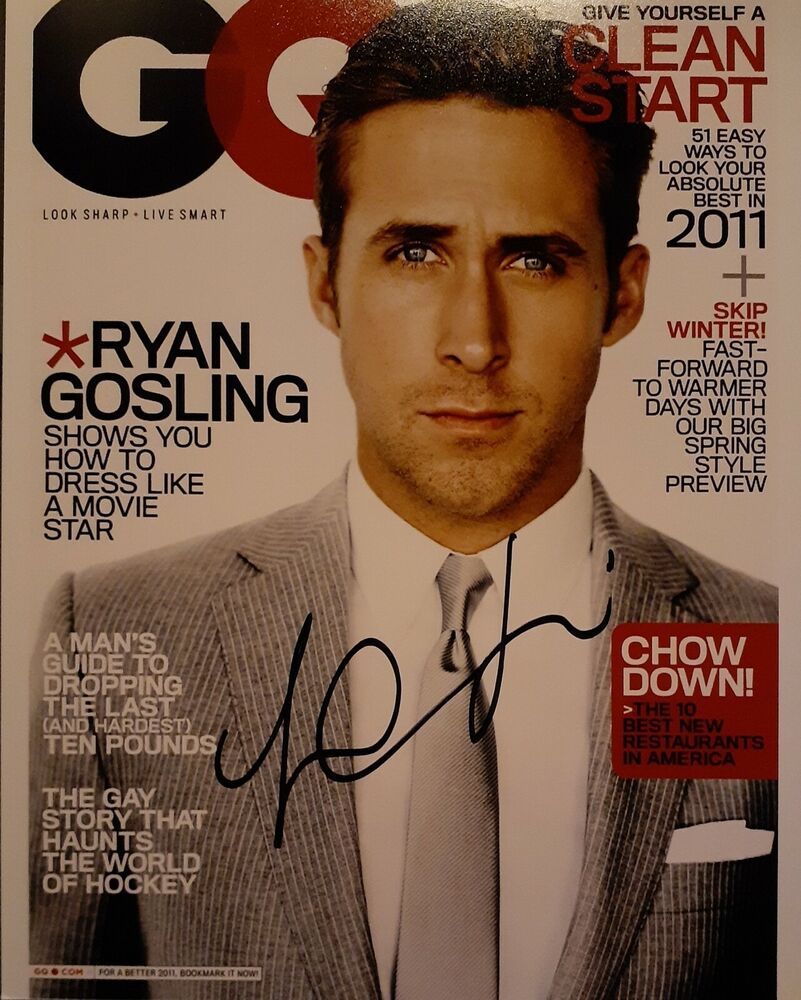 Ryan Gosling signed 8x10