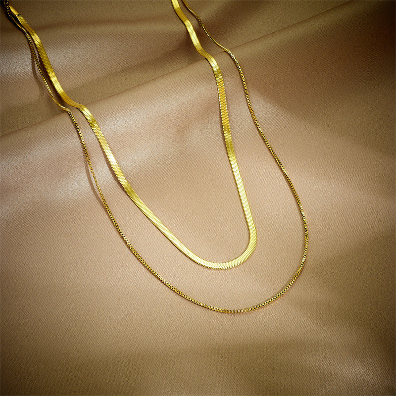 Chain Titanium Steel Electroplating Necklaces