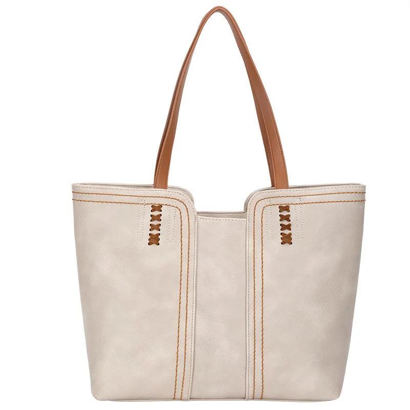 Large Capacity Shoulder Bag Women Summer New Fashion Simple Commuter Bag Sense Portable Tote Bag