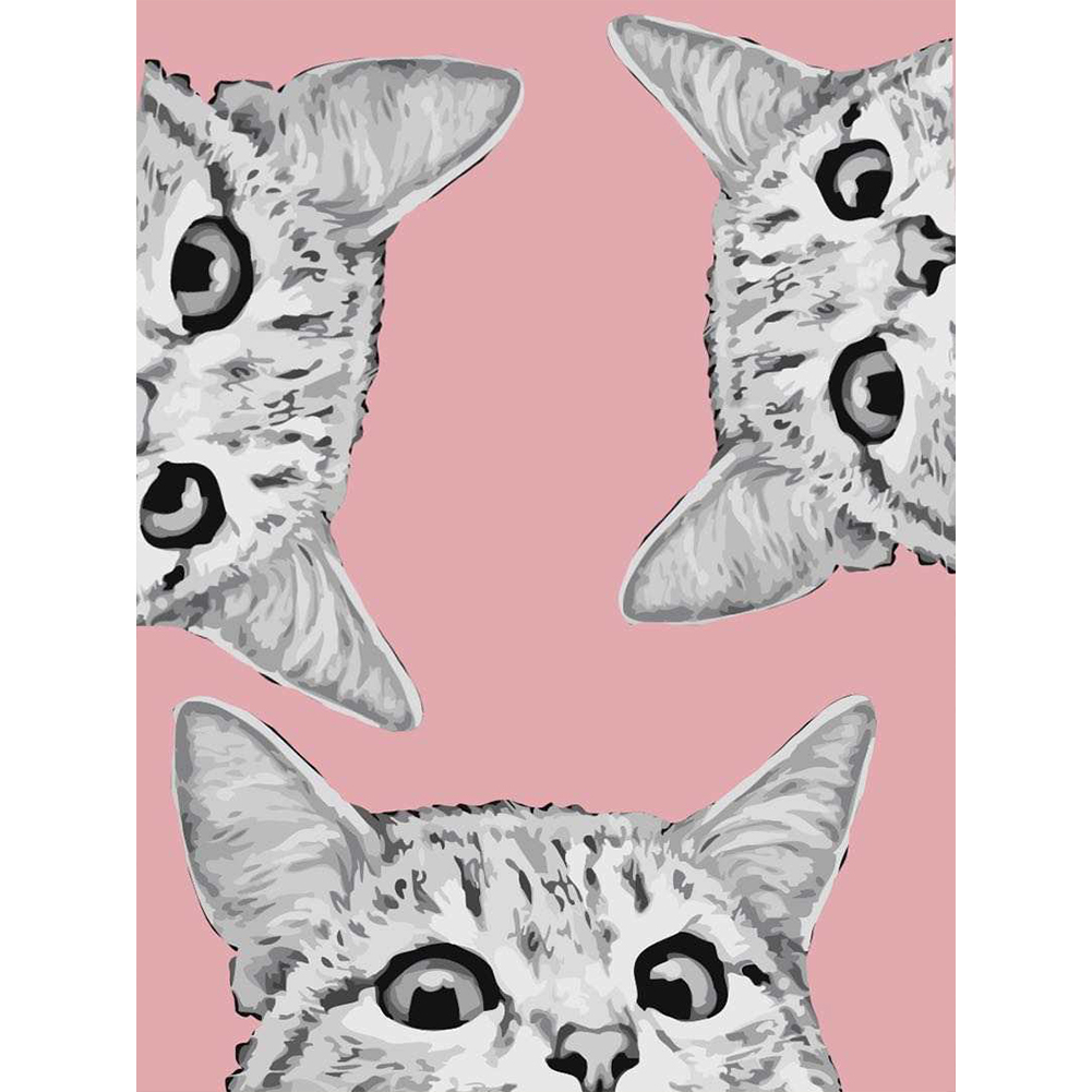 

Cat - 11CT Stamped Cross Stitch - 40*50CM, 501 Original