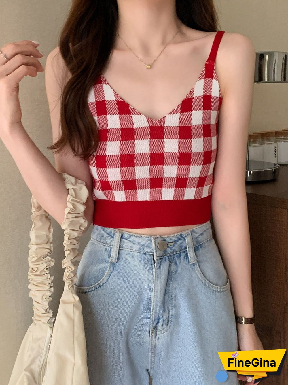 Heliar Women Plaid Crop Top And Mini Skirts Outfits Cute Skirt Sets For Women Tank Tops Two Piece Sets Beach Women Summer