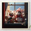 uk.everydayedeals (Limited Stock)Diamond Painting - Round AB Drills - Winter Night Mouse(45*45cm)