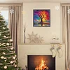 Arbre coloré de la vie-perceuse ronde peinture diamant-30 * 30cm