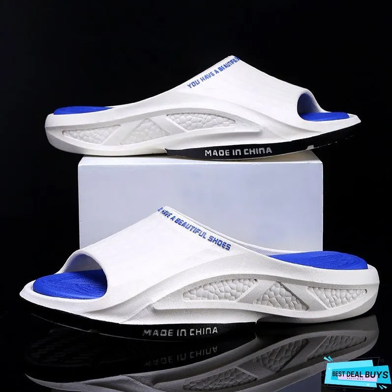 Men's Popcorn Summer Wear Home Soft Flip Flops