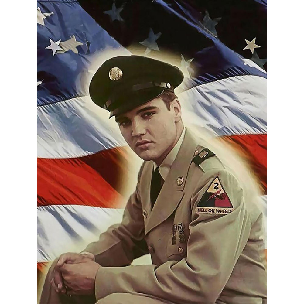 

Elvis Presley - Round Drill Diamond Painting - 40*50CM, 501 Original
