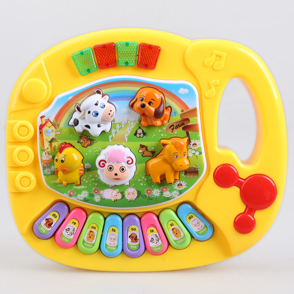 

Baby Kids Musical Educational Animal Farm Piano Developmental Music Toy, 501 Original