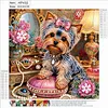Diamond Painting-DIY Crystal Rhinestone Yorkshire Terrier