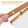 >SALE<Magnetic Wooden Photo Frame Scroll Picture Poster Hanger Room Decor (21cm)