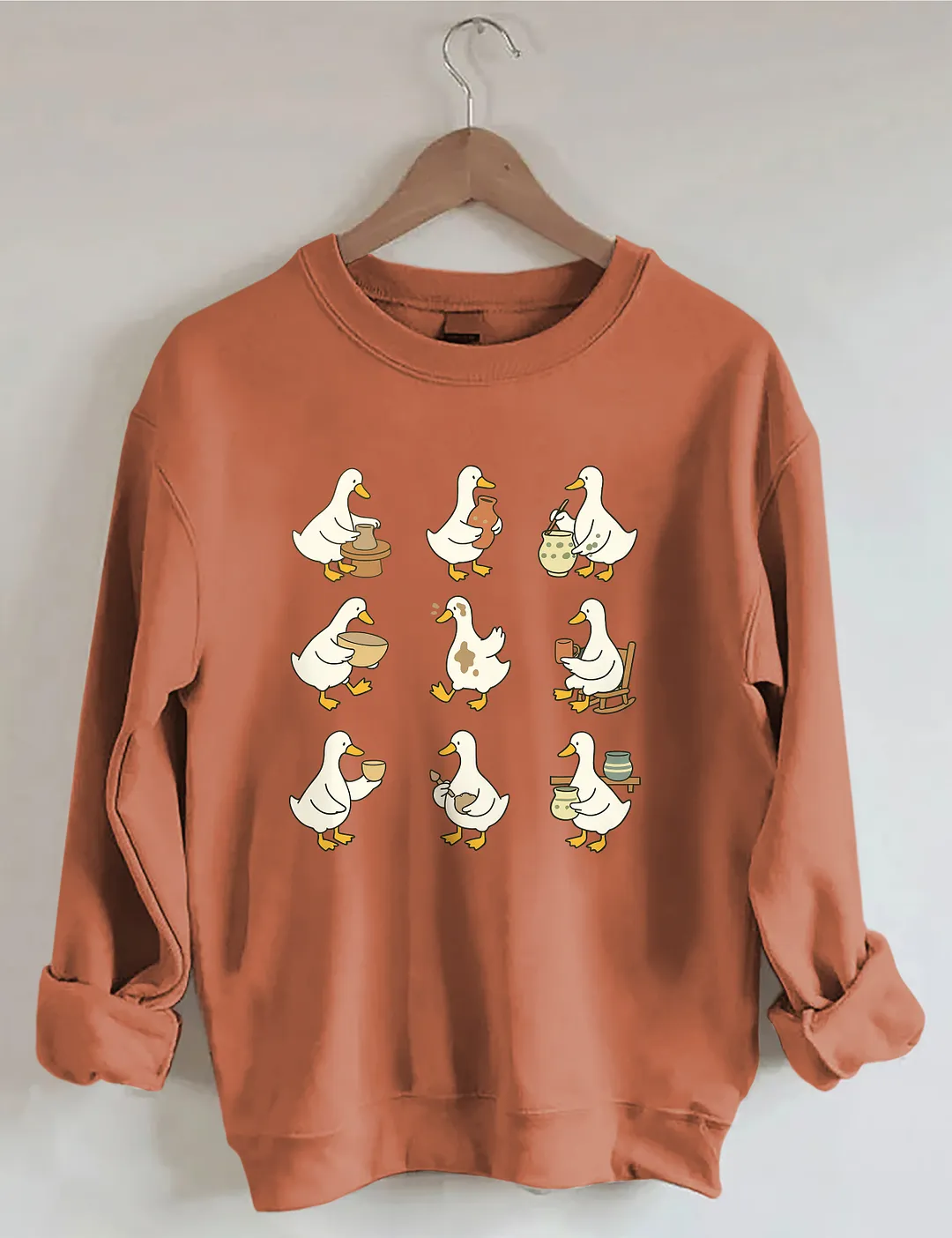 Cute Goose Pottery Sweatshirt