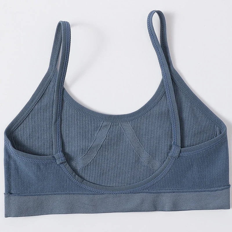 Women Sexy Crop Tops Bra Tube Top Female Streetwear Bandeau Sleeveless Seamless Sports Bra Crop Top Camis Tee Top Basic Tank