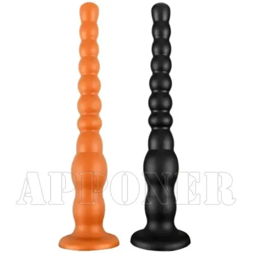 pornhint Pornhint Soft Long Anal Plug Balls Dildo Suction Cup Big Butt Plug Anus Dilator Sex Toys