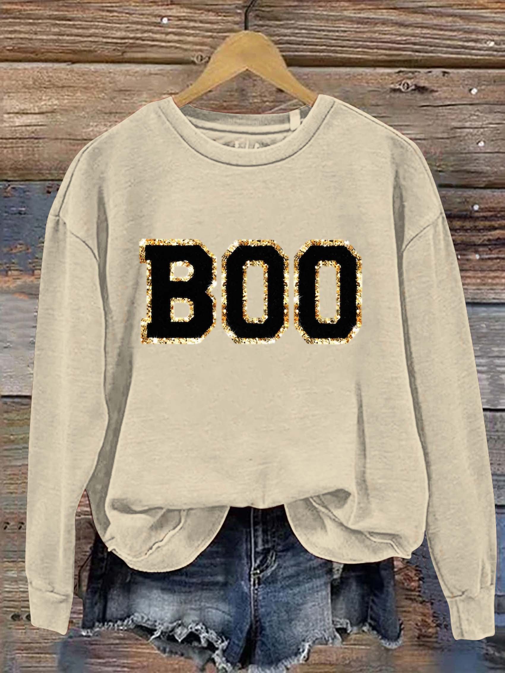 Boo Halloween Casual  Sweatshirt