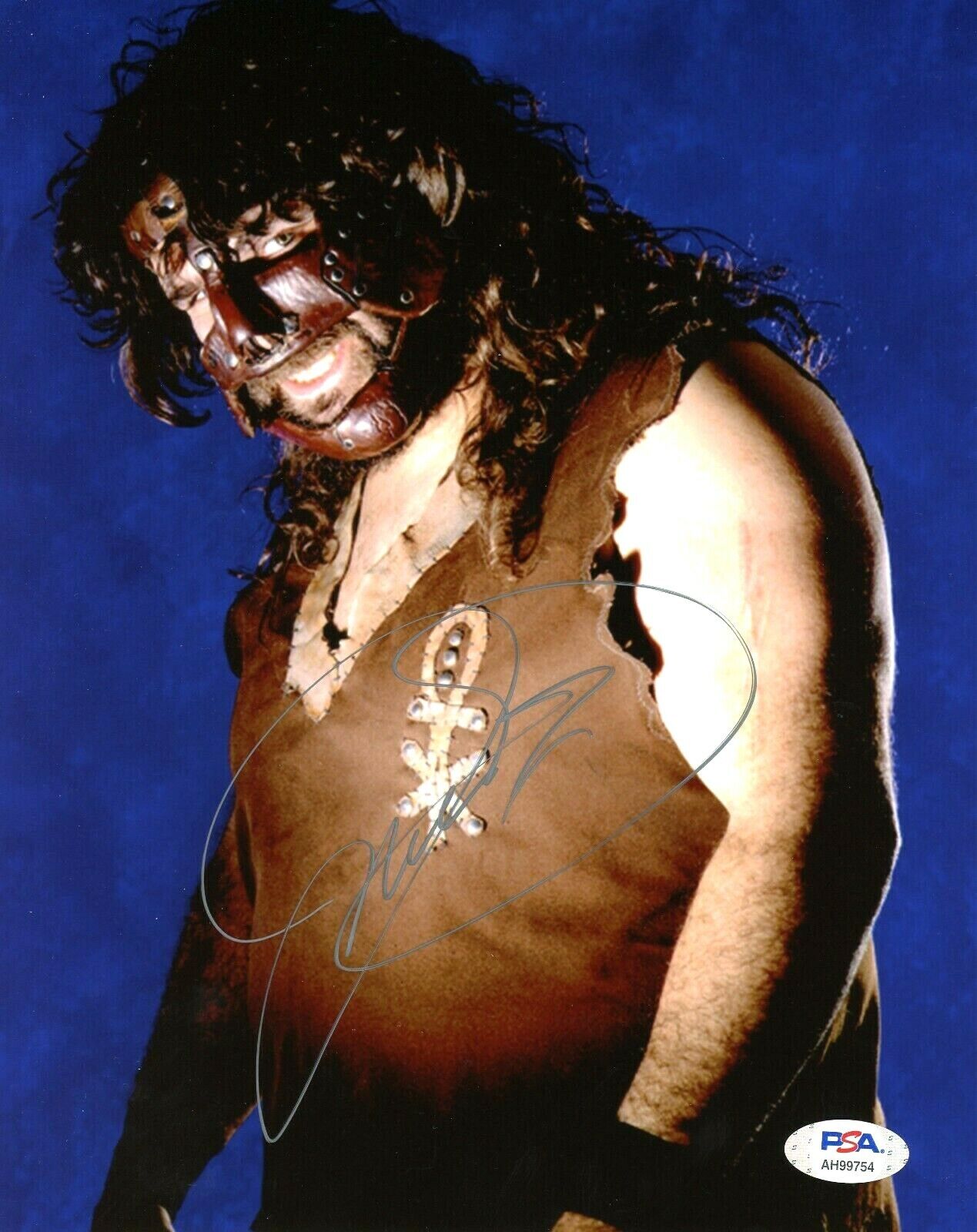 WWE MANKIND HAND SIGNED AUTOGRAPHED 8X10 WRESTLING Photo Poster painting WITH PSA DNA COA 5