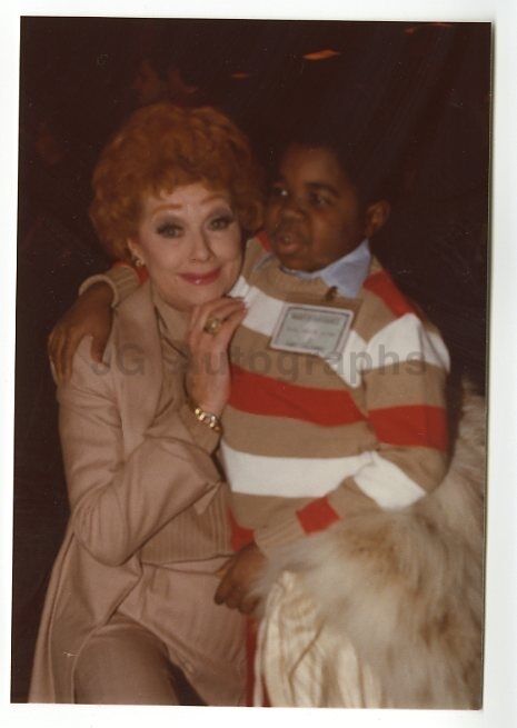 Lucille Ball & Gary Coleman - Original Photo Poster painting by Peter Warrack - Unpublished