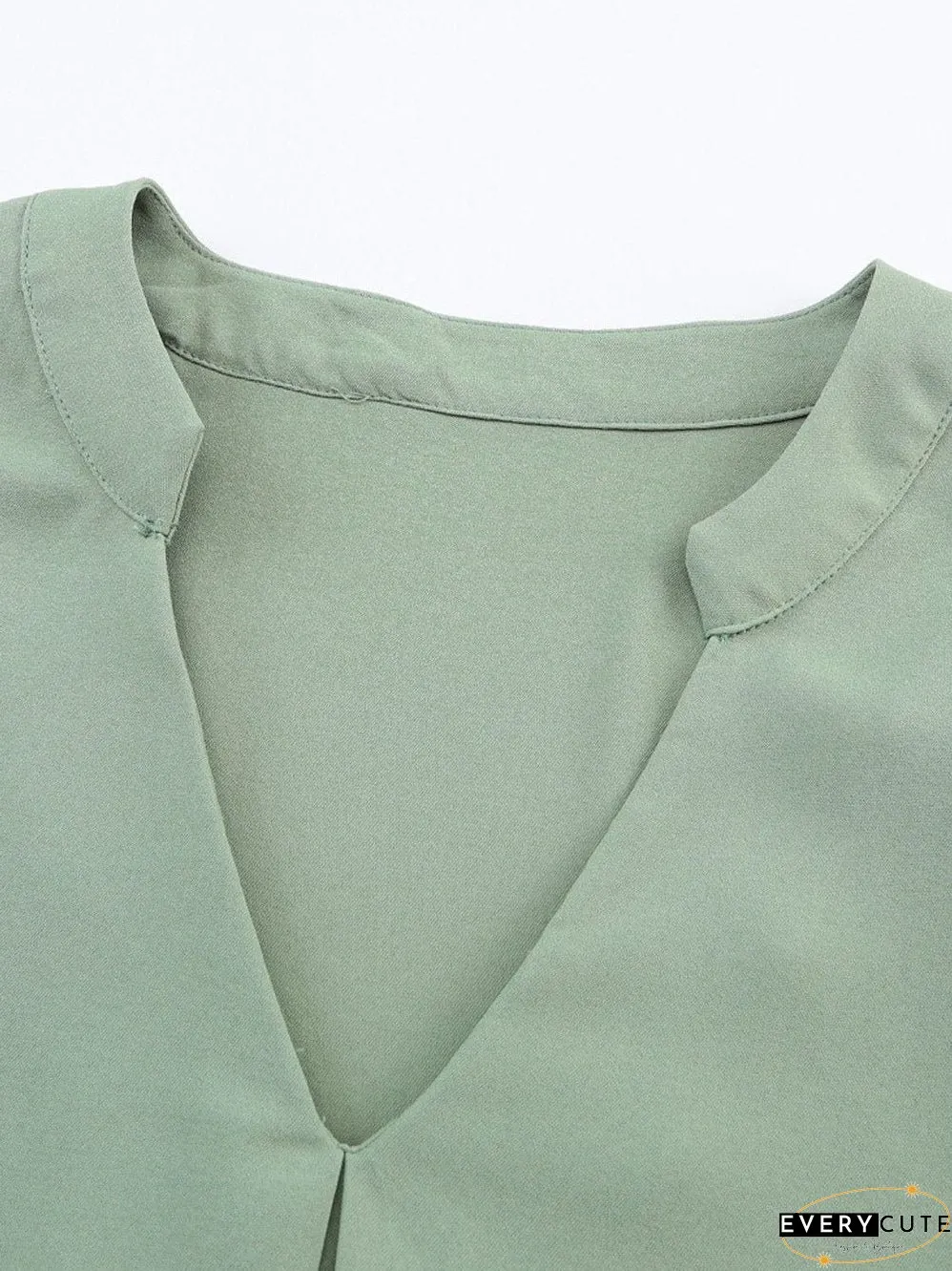 Plus Size V Neck Blouse