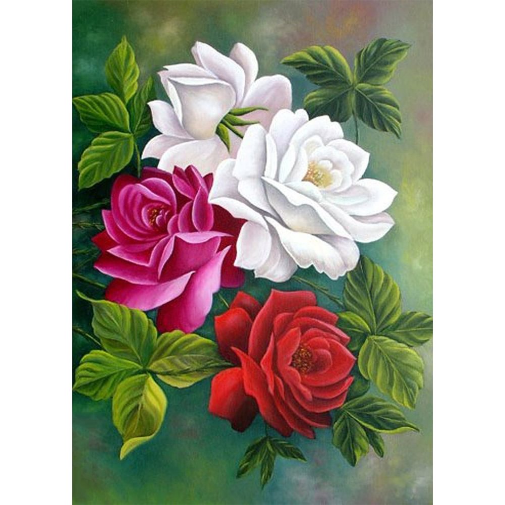 Flowers - Full Round - Diamond Painting
