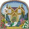 Summer Cabin-14CT Stamped Cross Stitch 25*26cm/9.84*10.24in