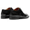 Handmade Black Mens Genuine Leather Oxford Dress Shoes 