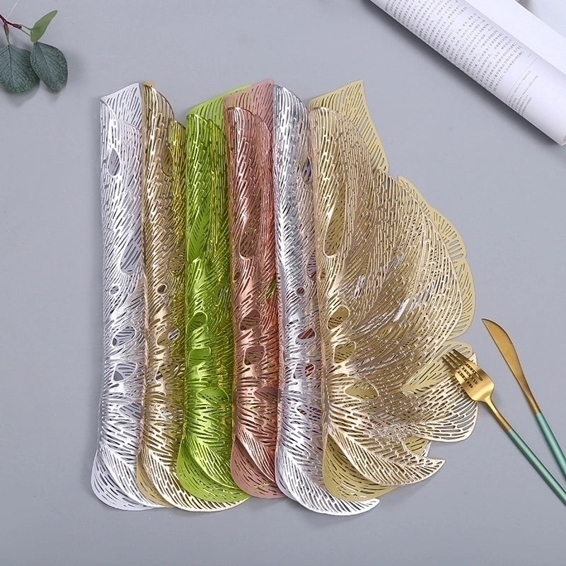 Retro Solid Color Pvc Placemat 1 Piece