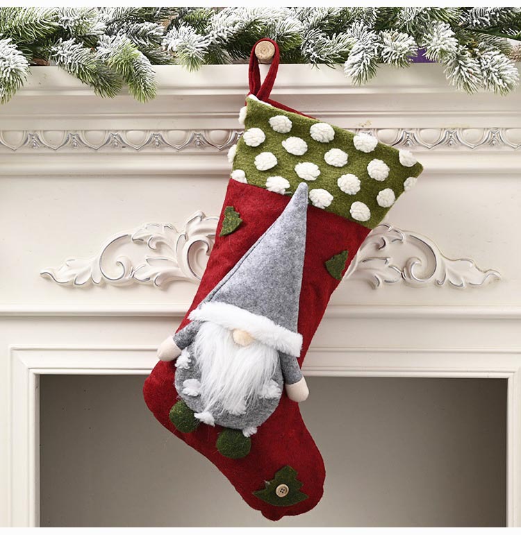Christmas sock gift bag christmas ornament