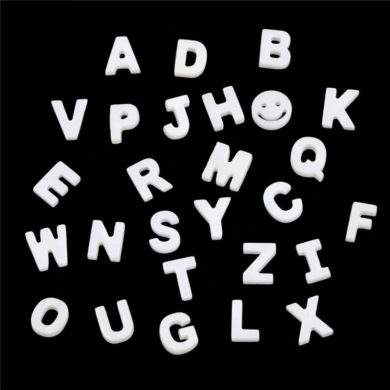 1 Set Shell Letter Beads