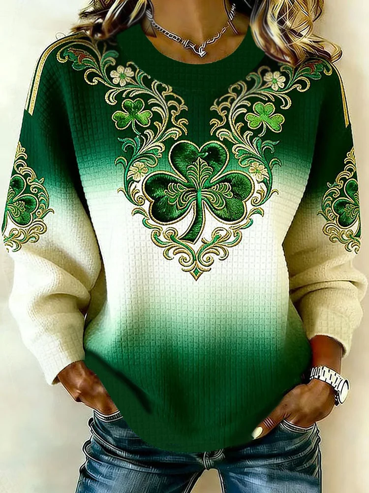 Women's St. Patrick's Day Printed Sweatshirt
