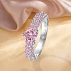 Bague taille coeur en zircon &eacute;tincelant
