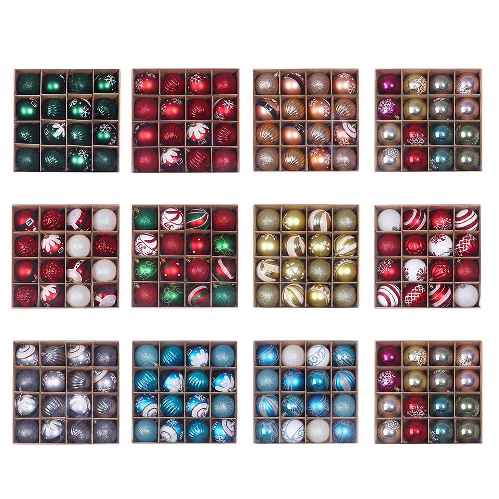 

16pcs 6cm Christmas Decoration Balls Tree Hanging Ball Home Party Ornament, 501 Original