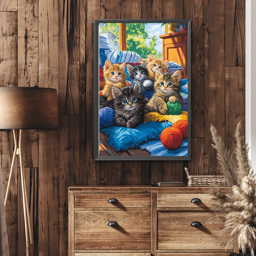 Diamond Painting - Full Round Drill - Cat(Canvas|40*60cm)