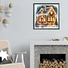 (50*50cm)Christmas House - Full Round Drill Diamond Painting