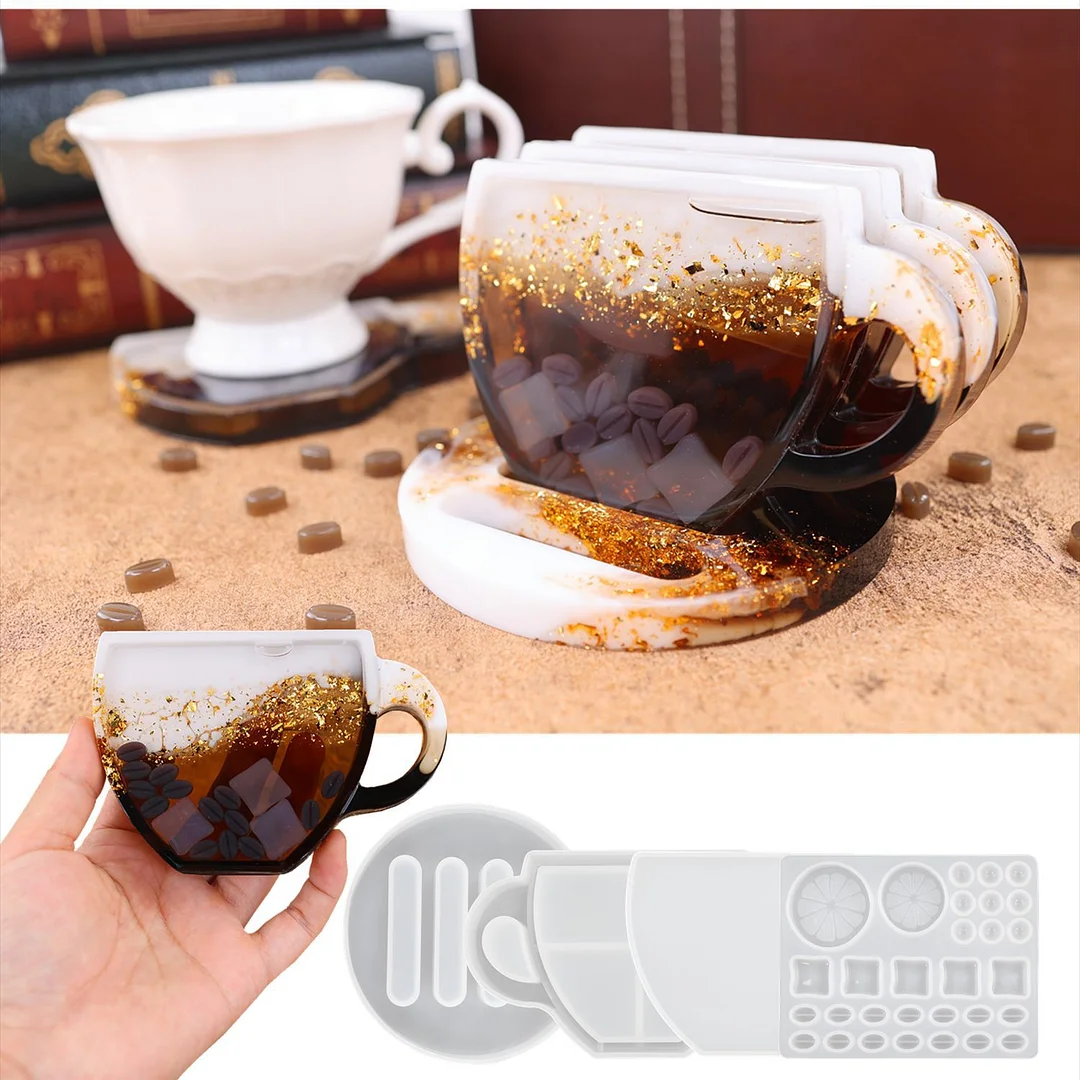 Coffee Resin Shaker Mold Set