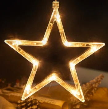 LED Christmas festive room window display suction cup lights decorative lights