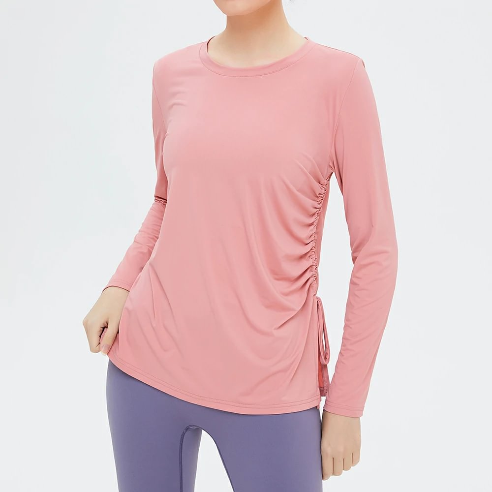 Hergymclothing womens shirt with side split affordable