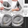 🚽 Couverture de si&egrave;ge de toilettes en peluche