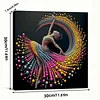 (30x30cm)DIY Dancing Girl Pearl Painting Kit With Inner Frame Home Decor