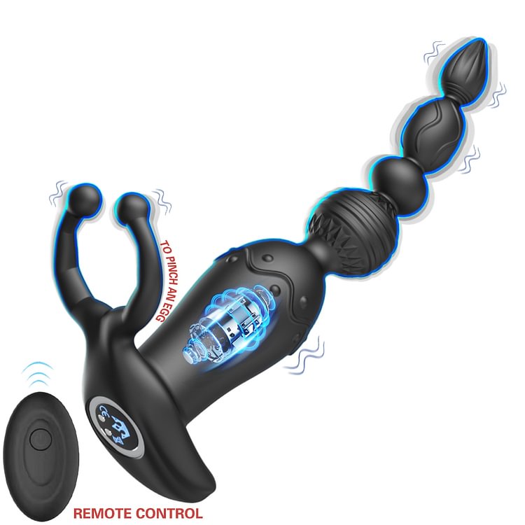 Rear court pull bead anal plug remote control APP