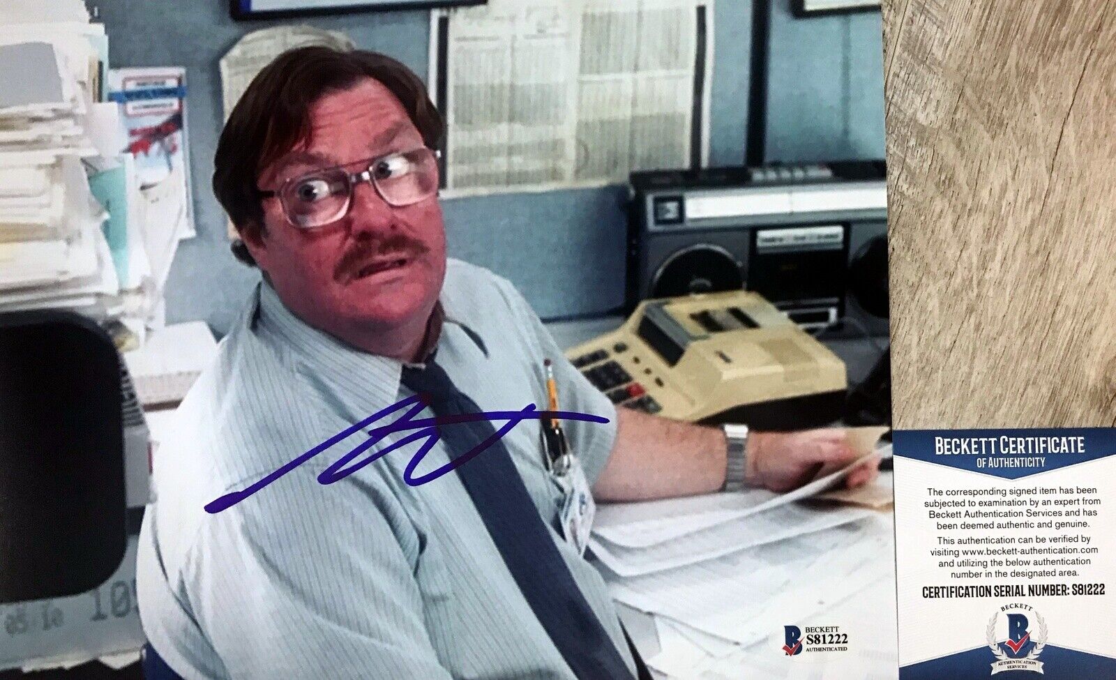 Stephen Root MILTON Autographed Signed OFFICE SPACE 8x10 Photo Poster painting #1 Beckett BAS