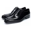 Mens Leather Oxford Dress Shoes
