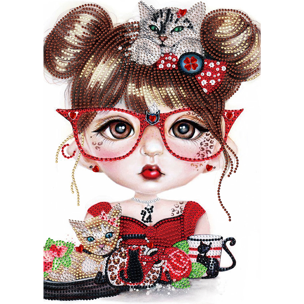 

Sweet Girl - Special Shaped Diamond Painting - 30*40CM, 501 Original