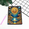 (US Local)Special Shaped Holy Sun 50 Pages Diamond Painting Notebook for Beginners