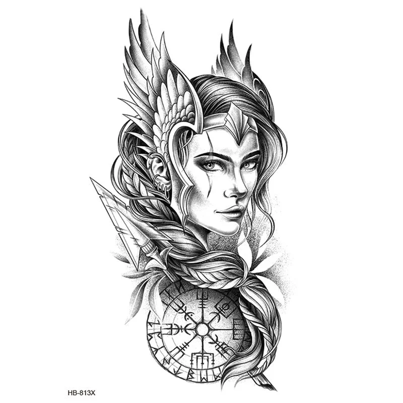 Temporary Tattoos Fake Tattoo Sticker Skull Joker Clown Tatto Hand Arm Foot Body Art Tiger Owl Tatoo Waterproof Tattoos