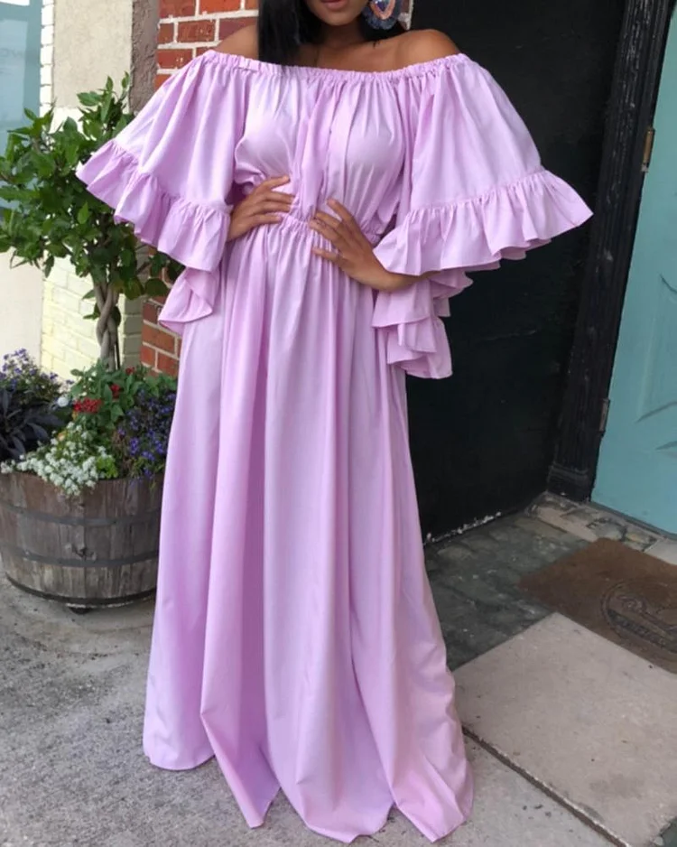 Ruffled Maxi Dress