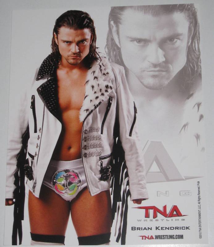 TNA BRIAN KENDRICK P-64 OFFICIAL 8X10 LICENSED PROMO